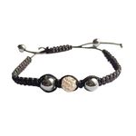 Fashion, accesorii si bijuterii - Femei - Bijuterii femei - Bratari femei - Bratara cu pietre Hematit si Charm,  Negru, BR62 - Infinity.ro