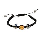 Fashion, accesorii si bijuterii - Femei - Bijuterii femei - Bratari femei - Bratara cu pietre Hematit si Charm,  Negru, BR63 - Infinity.ro