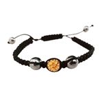 Fashion, accesorii si bijuterii - Femei - Bijuterii femei - Bratari femei - Bratara cu pietre Hematit si Charm,  Negru, BR63 - Infinity.ro