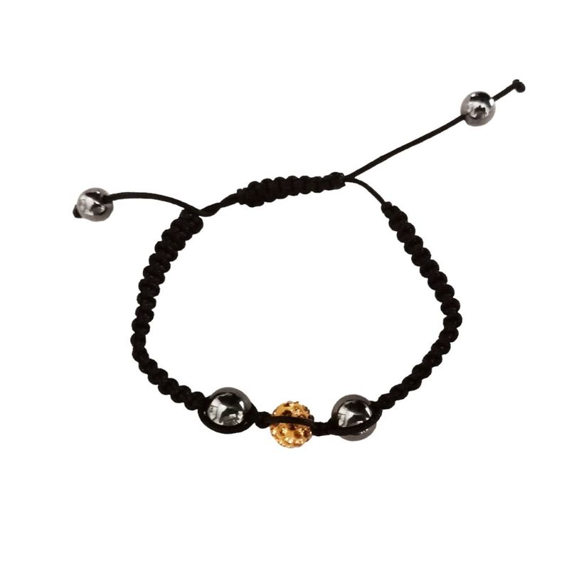 Fashion, accesorii si bijuterii - Femei - Bijuterii femei - Bratari femei - Bratara cu pietre Hematit si Charm,  Negru, BR63 - Infinity.ro