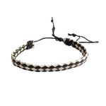 Fashion, accesorii si bijuterii - Femei - Bijuterii femei - Bratari femei - Bratara din piele ecologica, Model impletit, Alb, BR26 - Infinity.ro