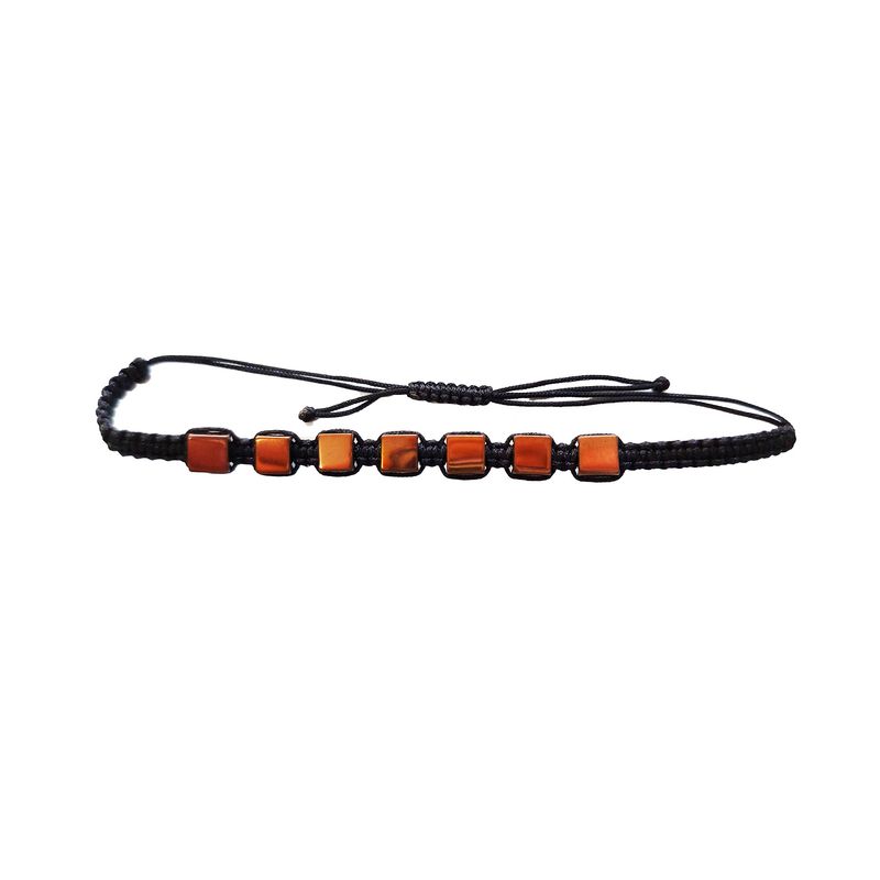 Fashion, accesorii si bijuterii - Femei - Bijuterii femei - Bratari femei - Bratara cu snur ajustabil, Brown, A4B117 - Infinity.ro