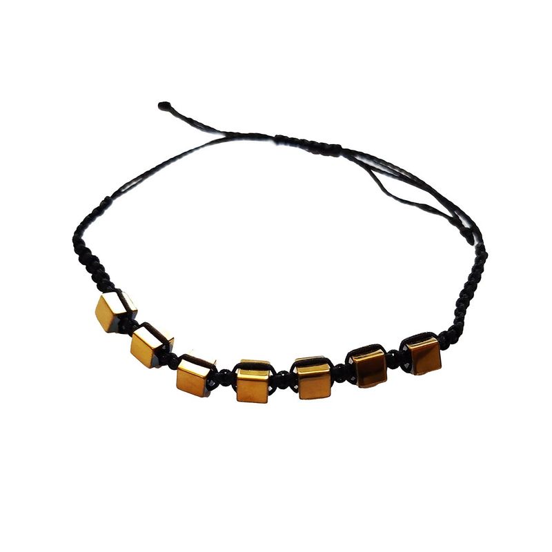 Fashion, accesorii si bijuterii - Femei - Bijuterii femei - Bratari femei - Bratara cu snur ajustabil, Gold, A4B116 - Infinity.ro