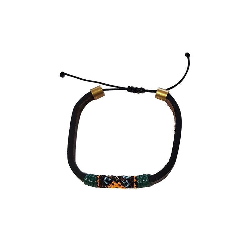 Fashion, accesorii si bijuterii - Femei - Bijuterii femei - Bratari femei - Bratara din piele ecologica, Verde, A4B165 - Infinity.ro