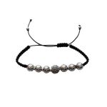 Fashion, accesorii si bijuterii - Femei - Bijuterii femei - Bratari femei - Bratara cu snur ajustabil, Silver Charm, A4B120 - Infinity.ro