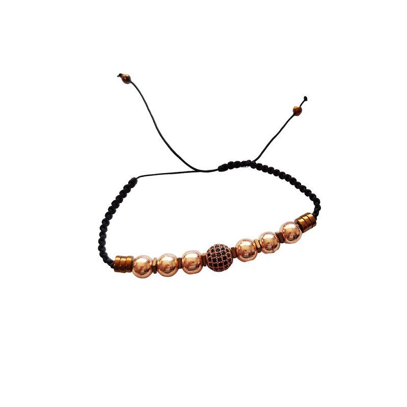 Fashion, accesorii si bijuterii - Femei - Bijuterii femei - Bratari femei - Bratara cu snur ajustabil, Gold Charm, A4B119 - Infinity.ro
