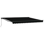 Casa si Gradina - Gradina si terasa - Umbrele si pavilioane - Pavilioane - Cortina Retractabila Negru 400x300 cm Aluminiu si poliester - Infinity.ro