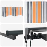 Casa si Gradina - Gradina si terasa - Umbrele si pavilioane - Pavilioane - Cortina Retractabila Manual Albastru Marin 350x250 cm - Infinity.ro