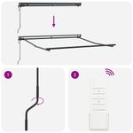 Casa si Gradina - Gradina si terasa - Umbrele si pavilioane - Pavilioane - Cortina Retractabila Manual Albastru Marin 350x250 cm - Infinity.ro