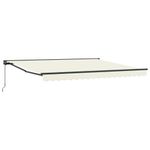 Casa si Gradina - Gradina si terasa - Umbrele si pavilioane - Pavilioane - Cortina Retractabila Crem 400x300 cm Poliester si Aluminiu - Infinity.ro
