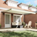 Casa si Gradina - Gradina si terasa - Umbrele si pavilioane - Pavilioane - Cortina Retractabila Crem 400x300 cm Poliester si Aluminiu - Infinity.ro
