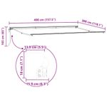 Casa si Gradina - Gradina si terasa - Umbrele si pavilioane - Pavilioane - Cortina Retractabila Manual Portocalie si maro 400x300 cm - Infinity.ro