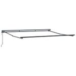 Casa si Gradina - Gradina si terasa - Umbrele si pavilioane - Pavilioane - Cortina Retractabila Manual Negru 400x300 cm - Infinity.ro