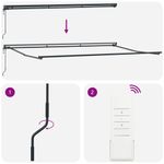 Casa si Gradina - Gradina si terasa - Umbrele si pavilioane - Pavilioane - Cortina Retractabila Manual Portocalie si maro 500x300 cm - Infinity.ro