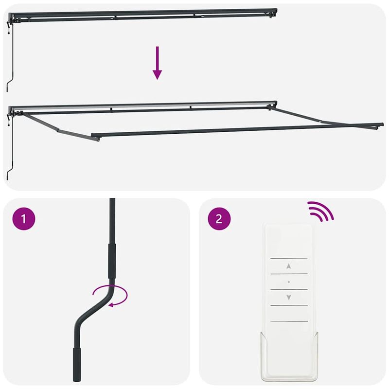 Casa si Gradina - Gradina si terasa - Umbrele si pavilioane - Pavilioane - Cortina Retractabila Manual Portocalie si maro 500x300 cm - Infinity.ro