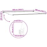 Casa si Gradina - Gradina si terasa - Umbrele si pavilioane - Pavilioane - Cortina Retractabila Manual Portocalie si maro 500x300 cm - Infinity.ro