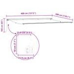 Casa si Gradina - Gradina si terasa - Umbrele si pavilioane - Pavilioane - Cortina Retractabila Manual Gri deschis 400x300 cm - Infinity.ro