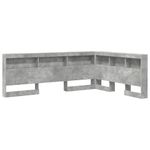 Casa si Gradina - Mobilier - Paturi si accesorii - Accesorii paturi - Tablie de pat cu LED, gri inchis, 90x5x118/128 cm, catifea - Infinity.ro