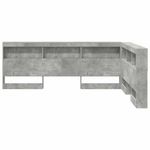 Casa si Gradina - Mobilier - Paturi si accesorii - Accesorii paturi - Tablie de pat cu LED, gri inchis, 90x5x118/128 cm, catifea - Infinity.ro