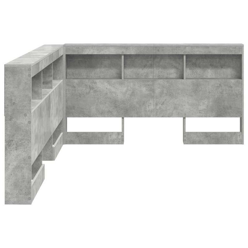 Casa si Gradina - Mobilier - Paturi si accesorii - Accesorii paturi - Tablie de pat cu LED, gri inchis, 90x5x118/128 cm, catifea - Infinity.ro
