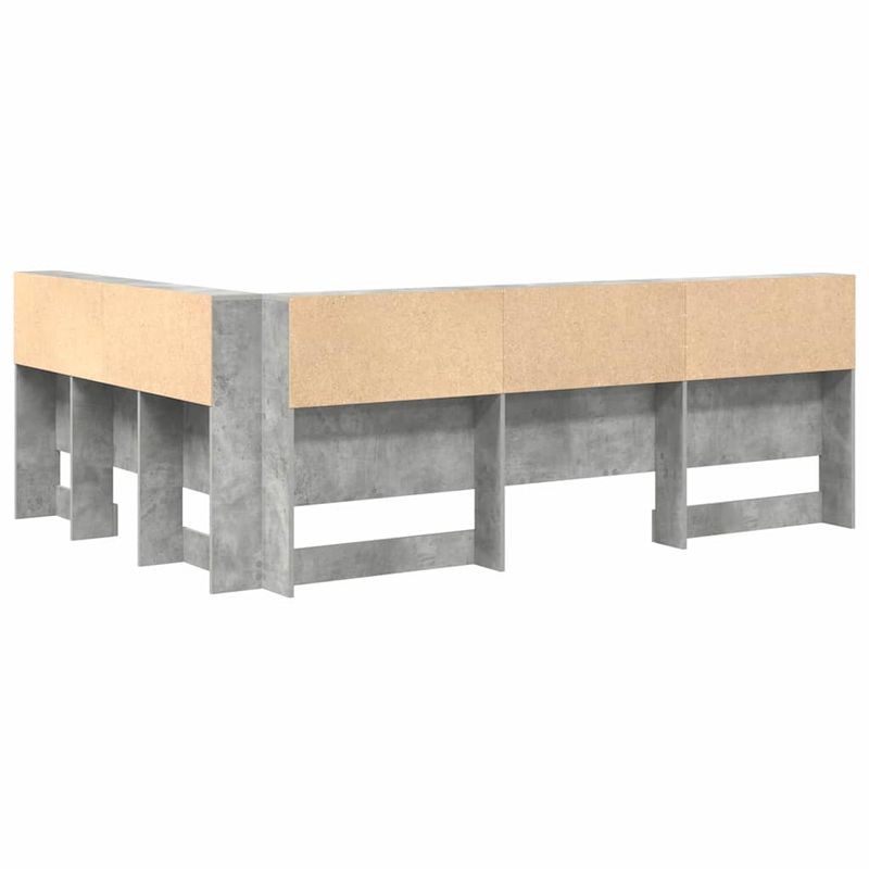 Casa si Gradina - Mobilier - Paturi si accesorii - Accesorii paturi - Tablie de pat cu LED, gri inchis, 90x5x118/128 cm, catifea - Infinity.ro