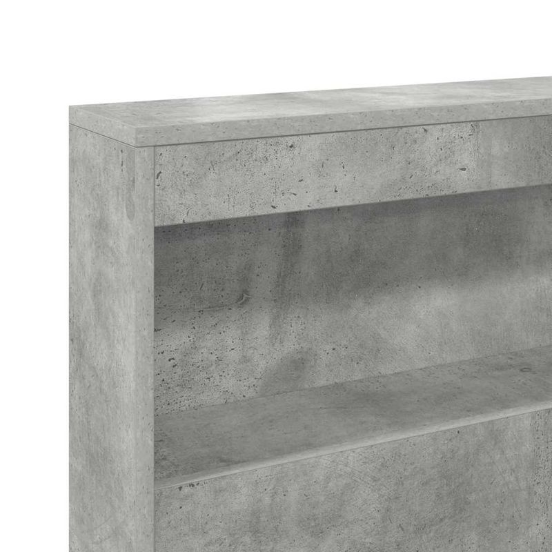 Casa si Gradina - Mobilier - Paturi si accesorii - Accesorii paturi - Tablie de pat cu LED, gri inchis, 90x5x118/128 cm, catifea - Infinity.ro