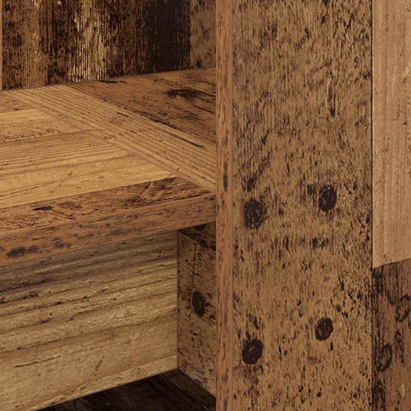 Casa si Gradina - Mobilier - Mese si birouri - Birouri - Birou cu raft cu depozitare Lemn Vechi 122 x 67 x 145 cm - Infinity.ro