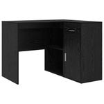 Casa si Gradina - Mobilier - Mese si birouri - Birouri - Birou de colt Stejar Negru 102x88x75 cm Lemn ingineresc - Infinity.ro