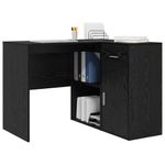 Casa si Gradina - Mobilier - Mese si birouri - Birouri - Birou de colt Stejar Negru 102x88x75 cm Lemn ingineresc - Infinity.ro