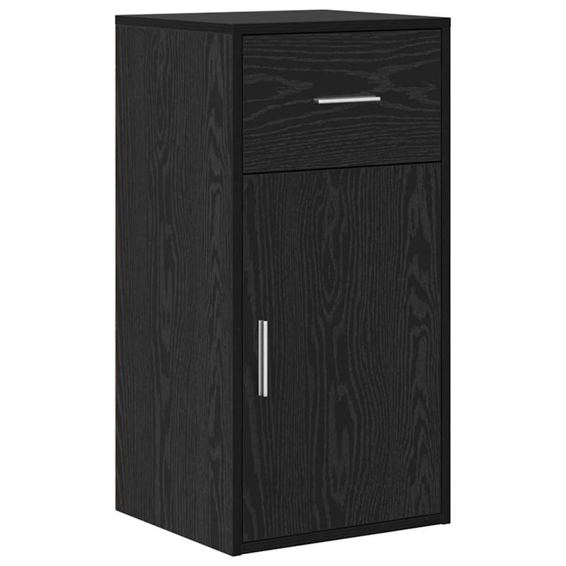 Casa si Gradina - Mobilier - Mese si birouri - Birouri - Birou de colt Stejar Negru 102x88x75 cm Lemn ingineresc - Infinity.ro