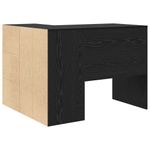 Casa si Gradina - Mobilier - Mese si birouri - Birouri - Birou de colt Stejar Negru 102x88x75 cm Lemn ingineresc - Infinity.ro
