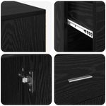 Casa si Gradina - Mobilier - Mese si birouri - Birouri - Birou de colt Stejar Negru 102x88x75 cm Lemn ingineresc - Infinity.ro