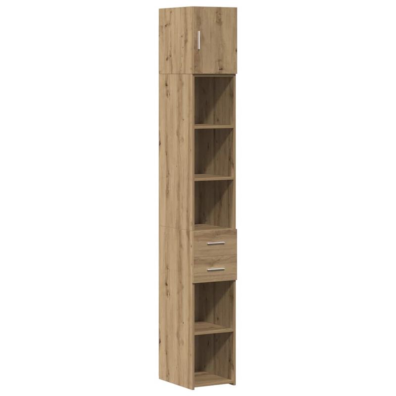 Casa si Gradina - Mobilier - Comode si corpuri - Comode - Cabinet de Stocare Subtire Stejar Artisan 30x42.5x225 cm Lemn Prelucrat - Infinity.ro