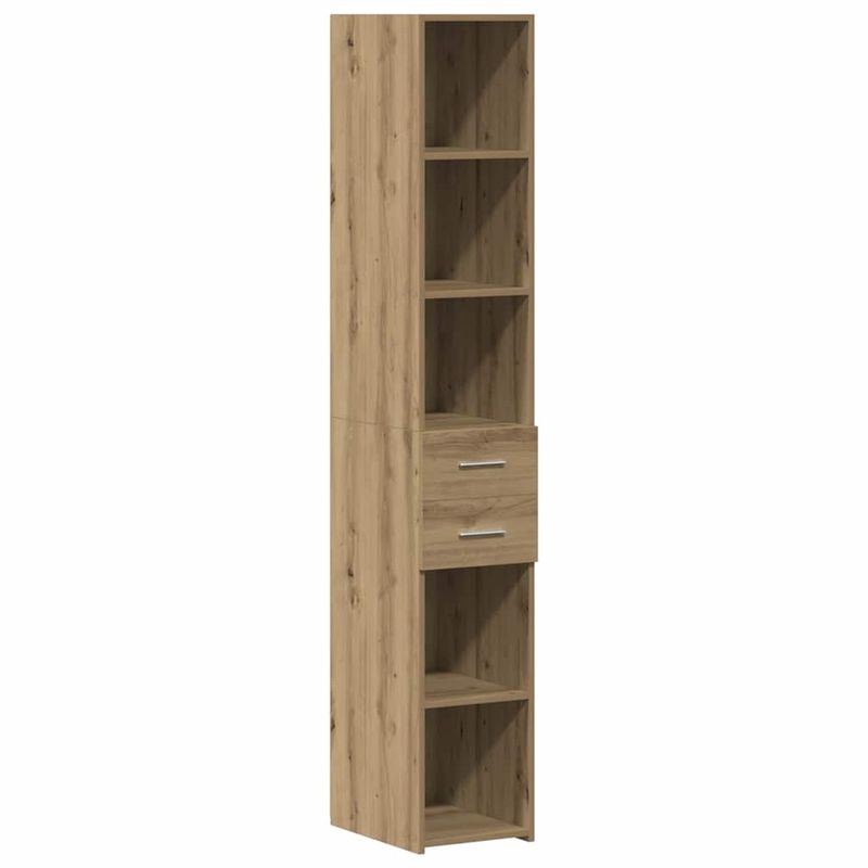 Casa si Gradina - Mobilier - Comode si corpuri - Comode - Cabinet de Stocare Subtire Stejar Artisan 30x42.5x225 cm Lemn Prelucrat - Infinity.ro