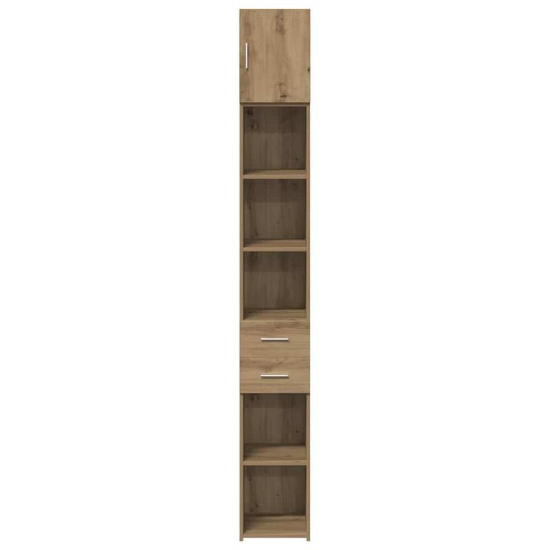 Casa si Gradina - Mobilier - Comode si corpuri - Comode - Cabinet de Stocare Subtire Stejar Artisan 30x42.5x225 cm Lemn Prelucrat - Infinity.ro