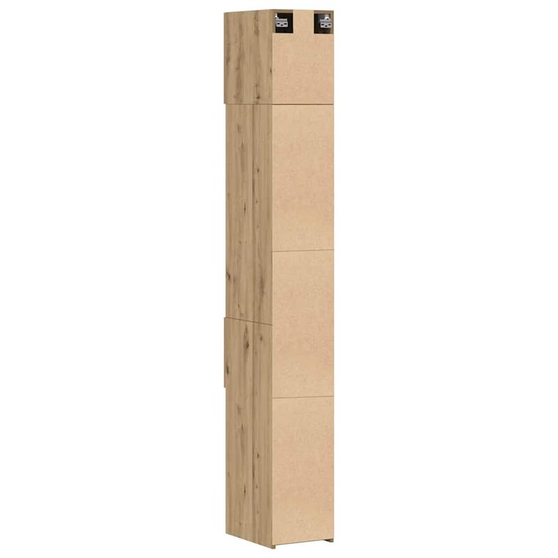 Casa si Gradina - Mobilier - Comode si corpuri - Comode - Cabinet de Stocare Subtire Stejar Artisan 30x42.5x225 cm Lemn Prelucrat - Infinity.ro