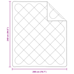 Casa si Gradina - Textile si covoare - Pături și cuverturi - Pături - Pilota Altele cu perna 3 pcs Alb 240 x 200 cm Microfibra - Infinity.ro