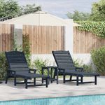 Casa si Gradina - Gradina si terasa - Mobilier exterior - Seturi mobila gradina - Set Lounge 3 Piese  Bleumarin HDPE - Infinity.ro