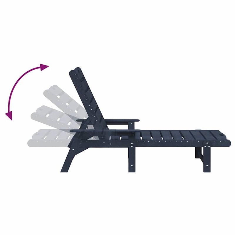 Casa si Gradina - Gradina si terasa - Mobilier exterior - Seturi mobila gradina - Set Lounge 3 Piese  Bleumarin HDPE - Infinity.ro