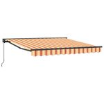 Casa si Gradina - Gradina si terasa - Umbrele si pavilioane - Pavilioane - Cortina Retractabila Manual Galben si portocalie 300x250 cm - Infinity.ro