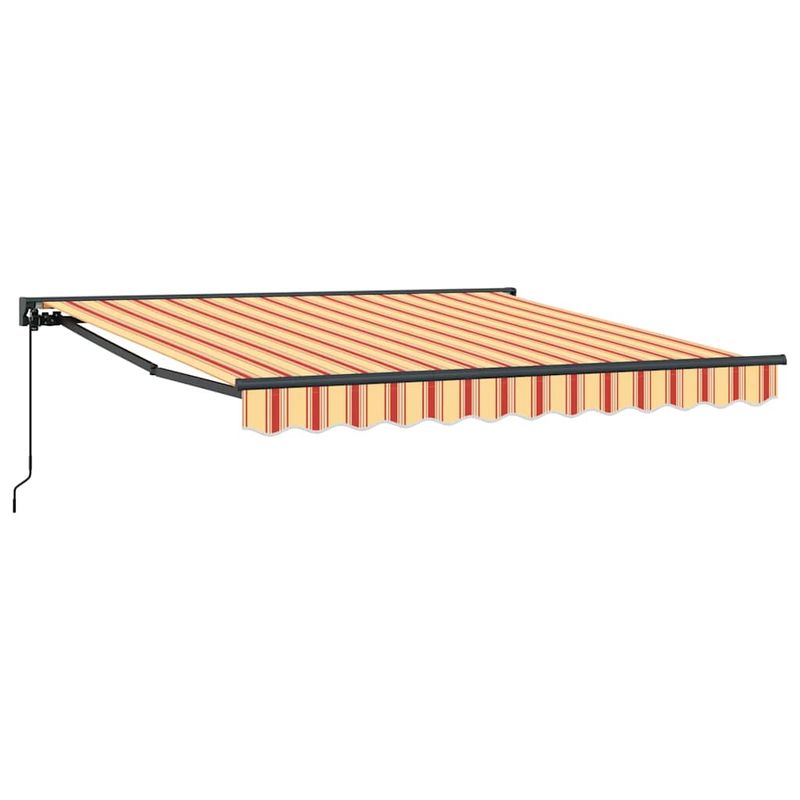 Casa si Gradina - Gradina si terasa - Umbrele si pavilioane - Pavilioane - Cortina Retractabila Manual Galben si portocalie 300x250 cm - Infinity.ro