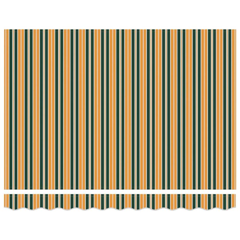 Casa si Gradina - Gradina si terasa - Umbrele si pavilioane - Pavilioane - Cortina Retractabila Manual Verde si galben 300x250 cm Tesatura - Infinity.ro