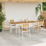 Casa si Gradina - Gradina si terasa - Mobilier exterior - Mese gradina - Set de Dining pentru Gradina  7 piese Lemn Solid de Tec - Infinity.ro