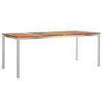 Casa si Gradina - Gradina si terasa - Mobilier exterior - Mese gradina - Set de Dining pentru Gradina  7 piese Lemn Solid de Tec - Infinity.ro