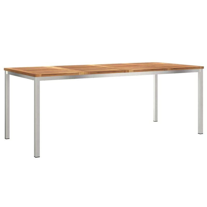 Casa si Gradina - Gradina si terasa - Mobilier exterior - Mese gradina - Set de Dining pentru Gradina  7 piese Lemn Solid de Tec - Infinity.ro