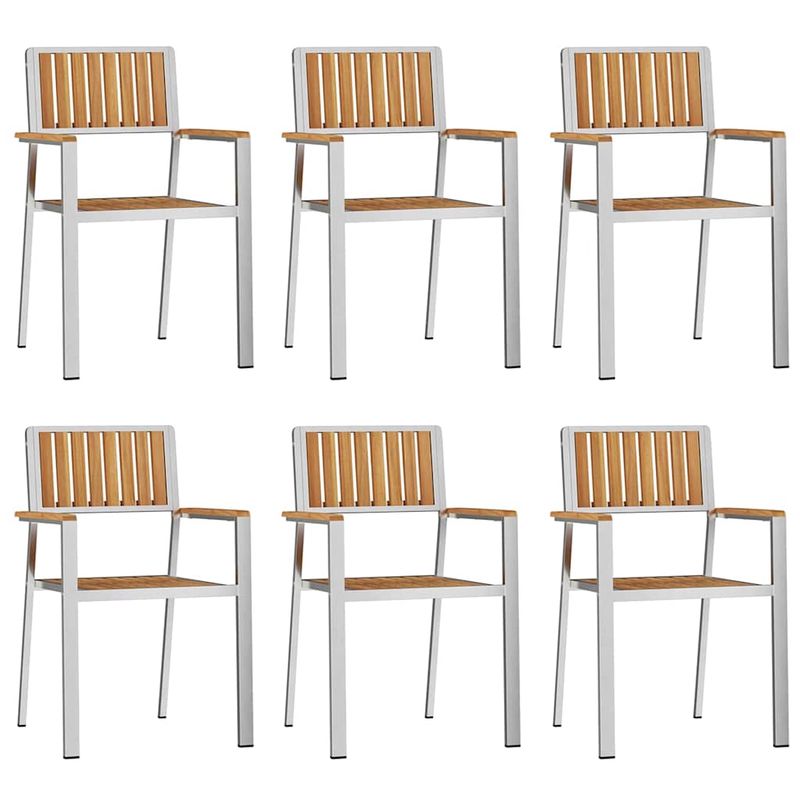 Casa si Gradina - Gradina si terasa - Mobilier exterior - Mese gradina - Set de Dining pentru Gradina  7 piese Lemn Solid de Tec - Infinity.ro