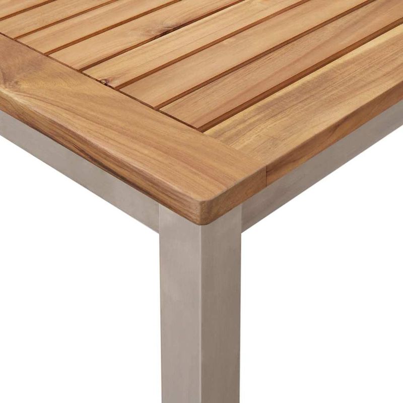 Casa si Gradina - Gradina si terasa - Mobilier exterior - Mese gradina - Set de Dining pentru Gradina  7 piese Lemn Solid de Tec - Infinity.ro