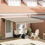 Casa si Gradina - Gradina si terasa - Umbrele si pavilioane - Pavilioane - Cortina Retractabila Manual Bej 400x300 cm - Infinity.ro