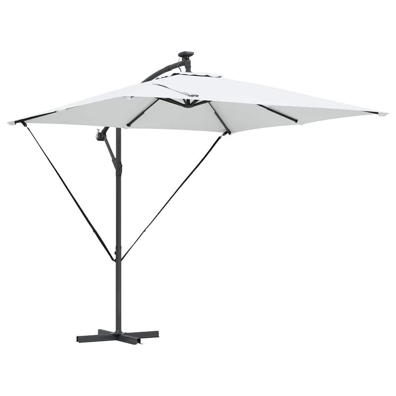 Casa si Gradina - Gradina si terasa - Umbrele si pavilioane - Umbrele - Parasol banana cu brate cu blocare Nisipiu 249 x 249 x 250 cm - Infinity.ro