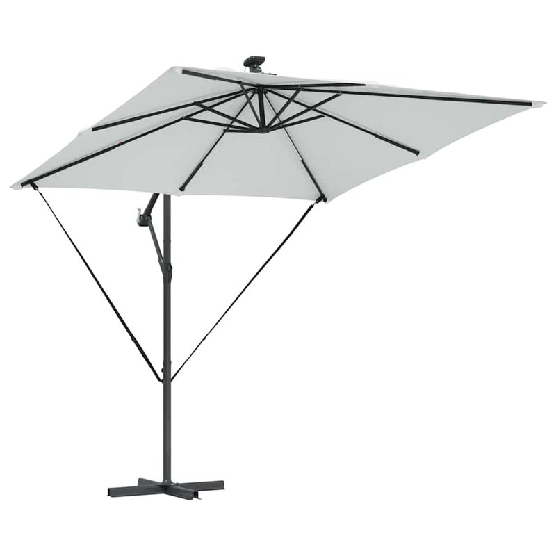 Casa si Gradina - Gradina si terasa - Umbrele si pavilioane - Umbrele - Parasol banana cu brate cu blocare Nisipiu 249 x 249 x 250 cm - Infinity.ro